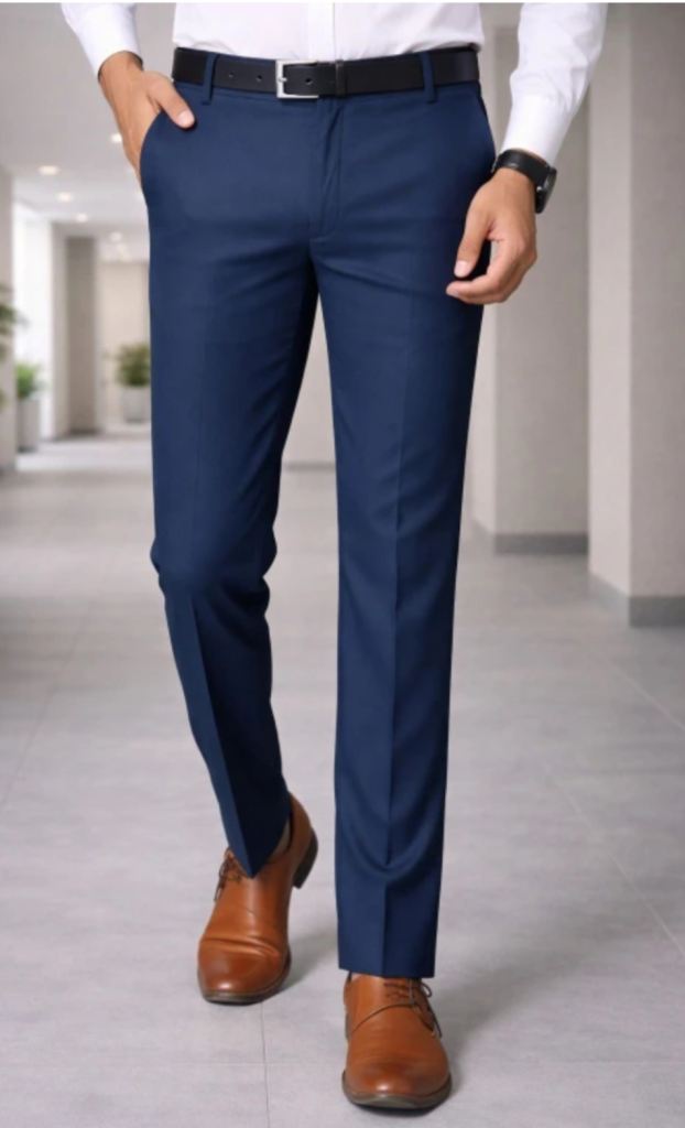 Blue formal pant