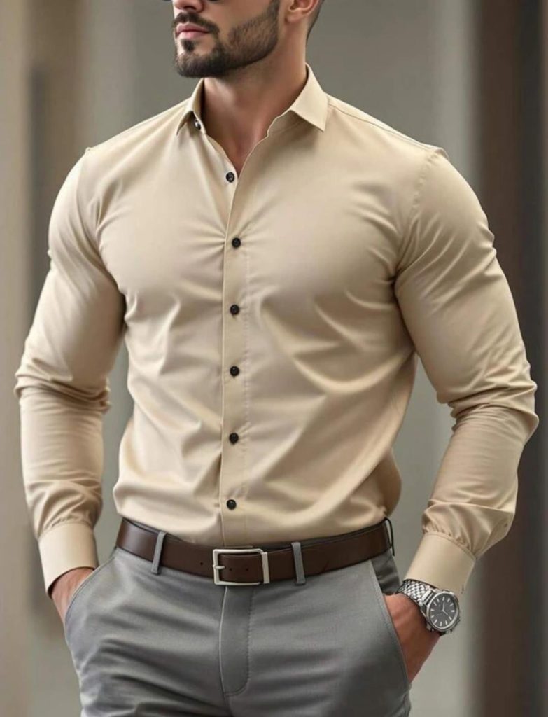 Cream  shirt