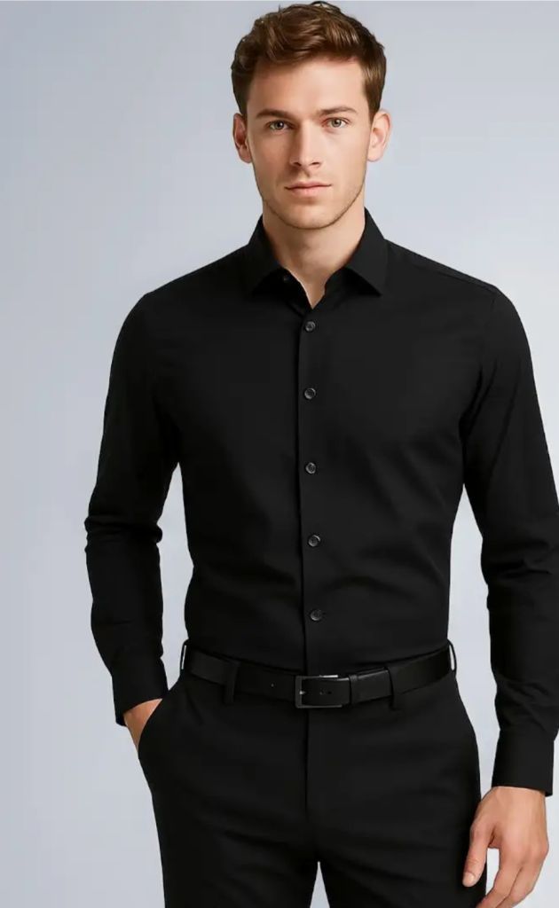 Formal black shirt 