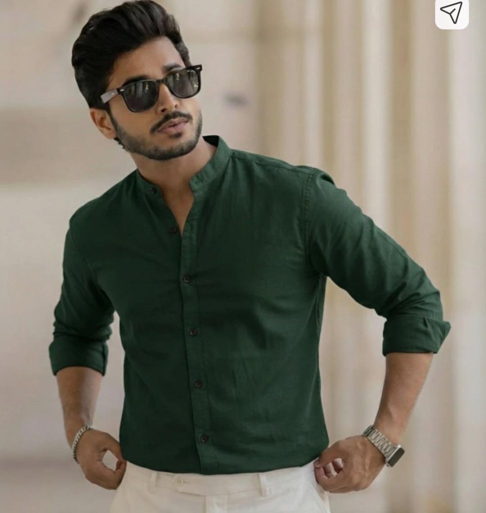 Green shirt
