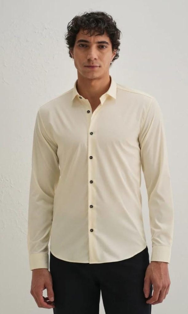 cream plane shrit  