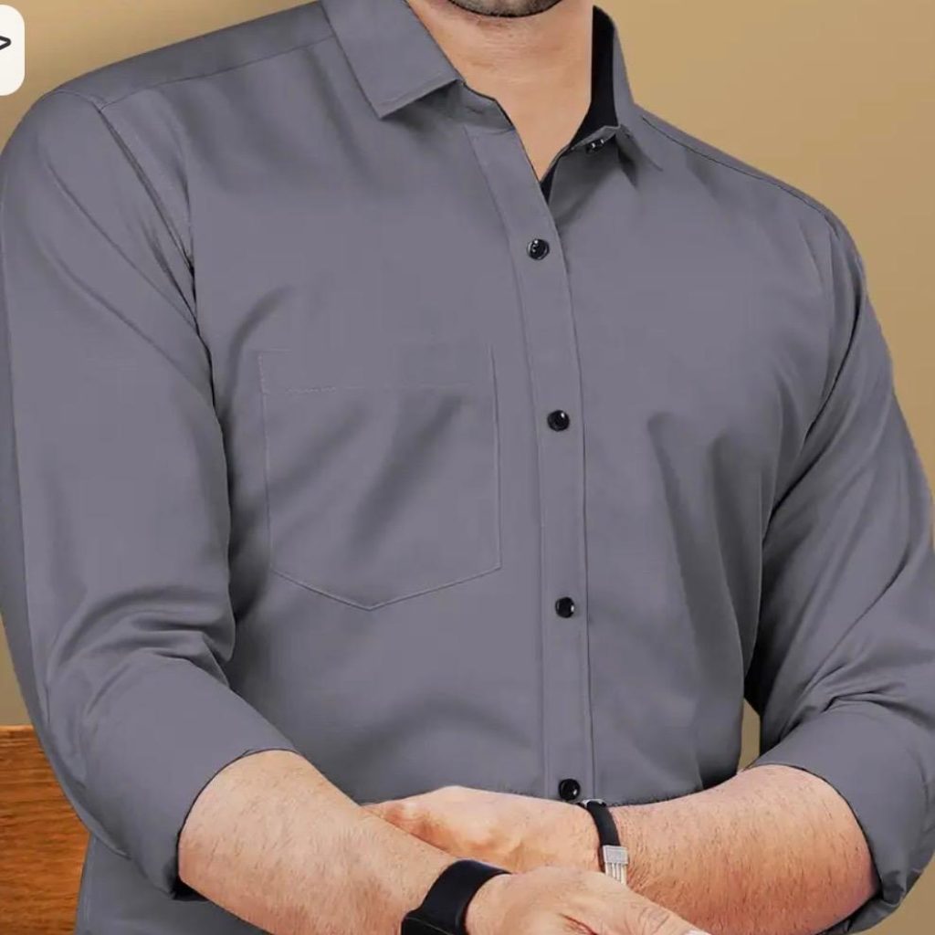 formal gery shirt  1 