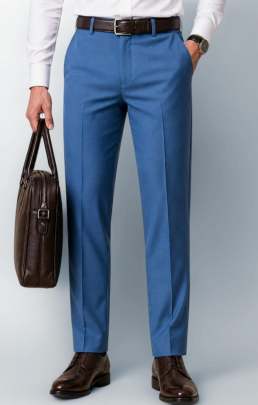 Blue formal pant