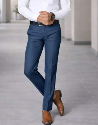 Blue formal pant 0