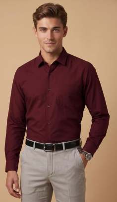 Formal Red shirt 