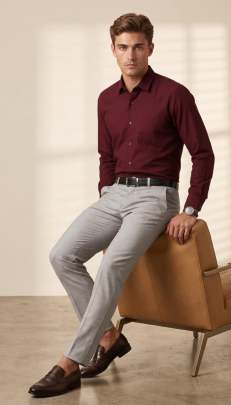 Formal Red shirt  0