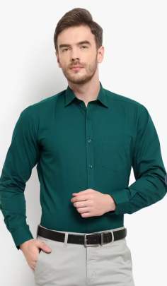 Formal green shirt 02