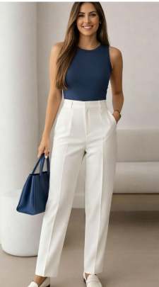 Korean pant White 0