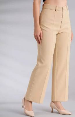 Parchment cream trouser pant 0