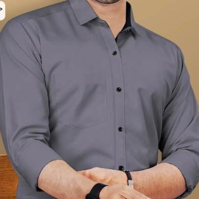 formal gery shirt  1 